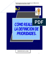 2 - Selección y Priorización de Procesos.