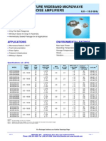 Miniature Wideband Microwave Amplifiers 6-18GHz