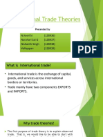 International Trade Theories: N.Keerthi (128936) Narahari Sai G (128937) Nishanth Singh (128938) Valliappan (128939)