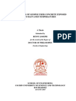 Behaviour of Geopolymer Concrete Exposed