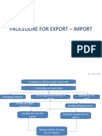 Procedure For Export - Import