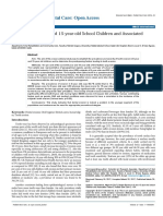 Pediatric Dental Care: Open Access: Dental Erosion in 8 and 15-Year-Old School Children and Associated Factors