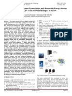 Hybrid Energy Management System Design With Renewable Energy Sources (Fuel Cells, PV Cells and Wind Energy) A Review