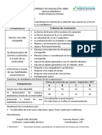 Criterios de Evacion Importante 2018