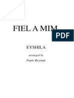 FIEL A MIM - Eyshila - Arr. Paulo Rezende - Grade