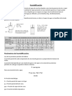 Humidificación Termodinamica