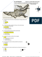 Test #2 2010 Atmosphere & Weather - Answer Key
