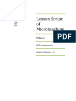 Lesson Script of Microteaching: Pictures