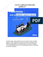 Regimenes Laborales Publicos