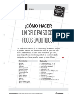 Te-In11 - Como Hacer Un Cielo Falso Con Focos Embutidos PDF