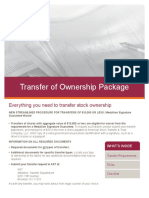 Transfer of Ownership Package