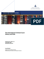 The International Criminal Court: History and Role: Laura Barnett