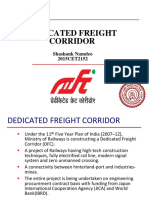 Dedicated Freight Corridor: Shashank Namdeo 2015CET2152