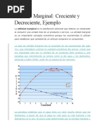 Utilidad Marginal