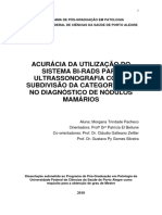 Acurácia Da Utilização Do Sistema Birads para Ultrassonografia