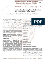 Implementation of Functional Analysis Using Value Analysis Value Engineering (Vave) On Car Outside Handle