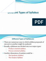 Different Types of Syllabus. 02