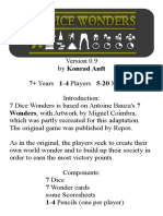 7 Dice Wonders Mini Rulebook