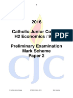 CJC Prelim h2 Econs p2 Answers 2016