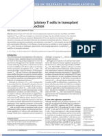 An Update On Regulatory T Cells in Transplant