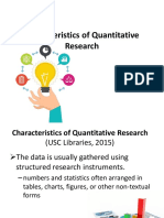 Characteristics and Importance of Quantitative Research