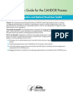 Implementation Guide For The CANDOR Process: Communication and Optimal Resolution Toolkit