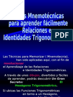 Ayudas Mnemotecnicas para Aprender Facilmente Relaciones e Identidades Trigonometricas