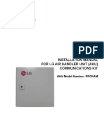 AHU Instruction - Booklet