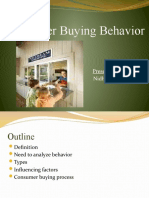 Consumer Buying Behavior: Presented By: Nidhi Sharma