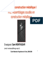 Cours CM 1 Chapitre 4 Partie 2 Assemblages Soudés en CM 08 09