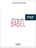 Derrida - (1985) Torres de Babel