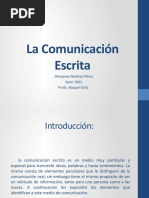 La Comunicación Escrita