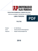 Derecho Penal. Faltas 