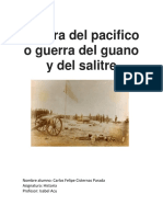 Guerra Del Pacifico o Guerra Del Guano y Del Salitre