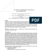 Design, Fabrication & Performance Analysis of Solar Air Heater