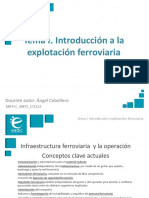 Introducción A La Explotación Ferroviaria