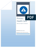 Primary Health Care: Mental Health in Pakistan