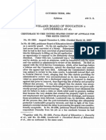 Cleveland Board of Education V Loudermill Et Al, 470 US 532 (19 Mar 1985) Hearing, Right To Be Heard