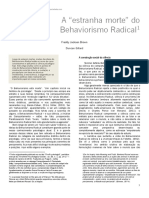 A Estranha Morte Do Behaviorismo Radical