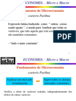 ECONOMIA Micro e Macro - Tipos de Bens e Elasticidade