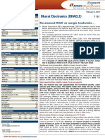 Bharat Electronics (BHAELE) : Recommend HOLD On Margin Headwinds