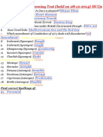 SPSC Cce-2013 Screening Test (Held On 28-12-2014) MCQS: Find Correct Spellings of