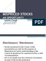 Mispriced Stocks: An Opportunity