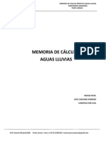 Memoria Aguas Lluvias Final