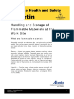 Handling and Storage of Flammable Materials PDF