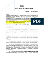 Acuerdo de Concejo GLP Año 2018 Modelo Obras