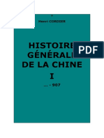 Histoire Générale de La Chine Et de Ses Relations Avec Les Pays Étrangers. Tome I ( - 907)