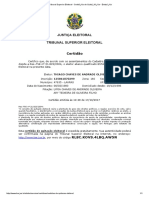 Certidão de Quitação Eleitoral - Tribunal Superior Eleitoral