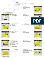 Creswell School Calendar