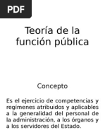 Teoría de La Función Pública